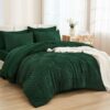 Andency Queen Comforter Set 7 Piece Dark Emerald Green - - Compare and Shop The Best Products NOW