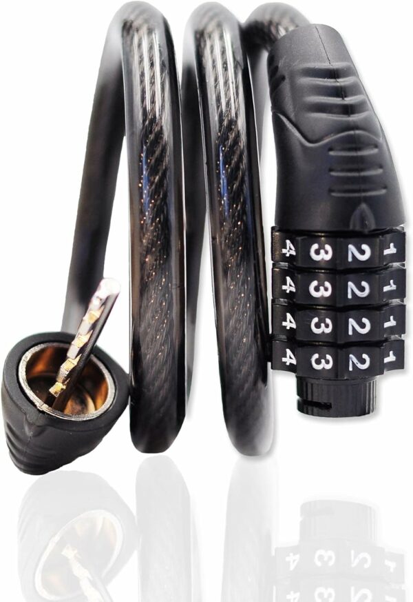Combination Bike Cable Lock - 4 Digit 32 inch Long - Compare and Shop The Best Products NOW