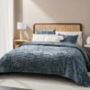 EVERGRACE Luxury Velvet Quilt King Size Ultra Soft Velvet B - Compare and Shop The Best Products NOW