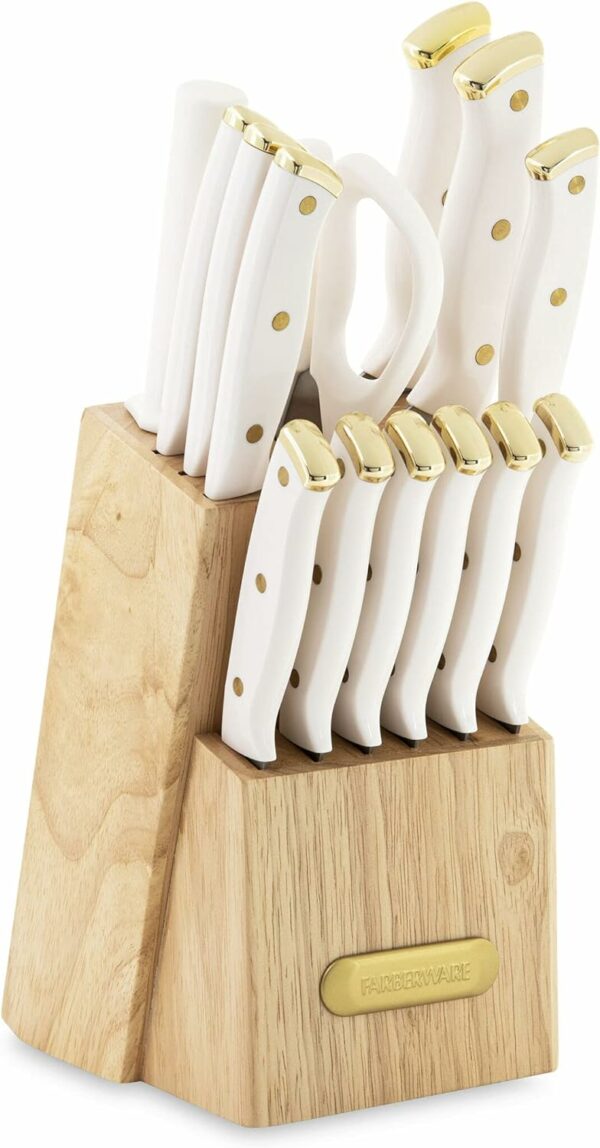 Farberware 15-Piece Triple Riveted Knife Block Set High Car - Compare and Shop The Best Products NOW