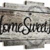 Jetec Home Sweet Home Sign Rustic Wood Large Farmhouse - Compare and Shop The Best Products NOW