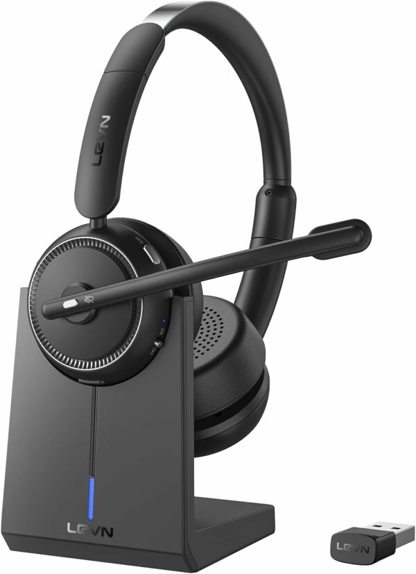LEVN 2024 Version Wireless Headset with Mic for Work Blue - Compare and Shop The Best Products NOW
