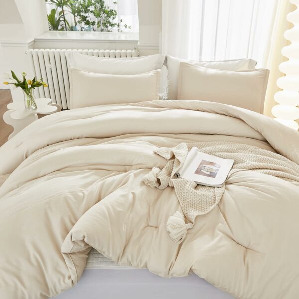Litanika Comforter King Size Beige 3 Pieces Lightweight Bed - Compare and Shop The Best Products NOW