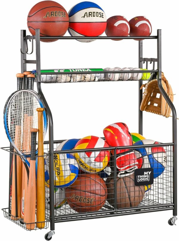 Mythinglogic Sports Equipment Garage OrganizerGarage Ball S - Compare and Shop The Best Products NOW