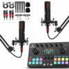 Podcast Equipment Bundle for 2 Audio Interface DJ Mixer wit - Compare and Shop The Best Products NOW