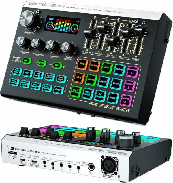 Podcast Equipment Bundle tenlamp Streaming Audio Mixer with - Compare and Shop The Best Products NOW