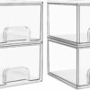 Vtopmart 4 Pack Clear Stackable Storage Drawers 44 Tall - Compare and Shop The Best Products NOW