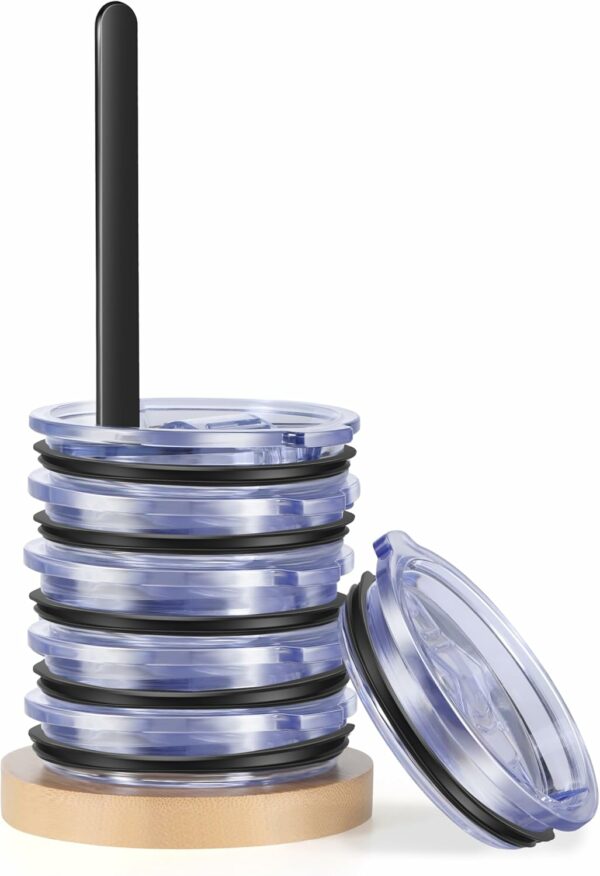 ZUJJAFY Bamboo Tumbler Lid Organizer - Vertical Storage for - Compare and Shop The Best Products NOW