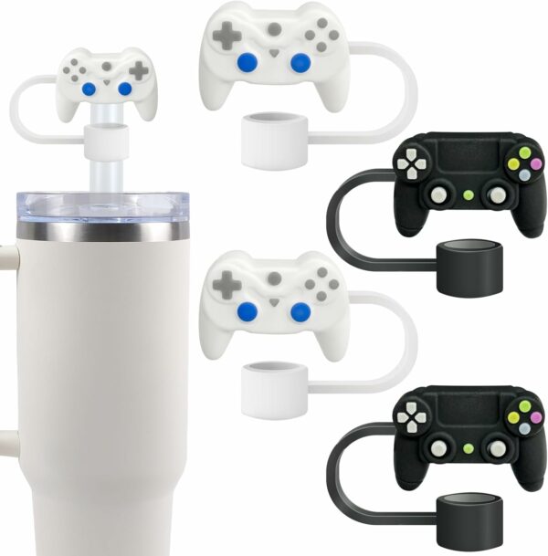 4PCS Video Game Straw Covers Cap for Stanley Cup 4030 - Compare and Shop The Best Products NOW