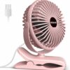 BESKAR Small Clip on Fan 3 Speeds USB Fan with - Compare and Shop The Best Products NOW
