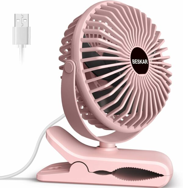 BESKAR Small Clip on Fan 3 Speeds USB Fan with - Compare and Shop The Best Products NOW
