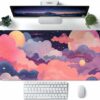 Cute Desk Mat Kawaii Clouds Pink Purple Desk Pad Anime - Compare and Shop The Best Products NOW