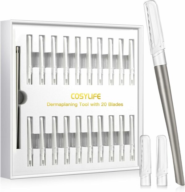 Dermaplaning Tool for Face Exfoliation with 20 Replaceable - Compare and Shop The Best Products NOW