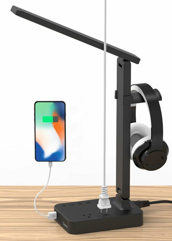 Drevet LED Desk Lamp with Headphone Stand Desk Light with - Compare and Shop The Best Products NOW