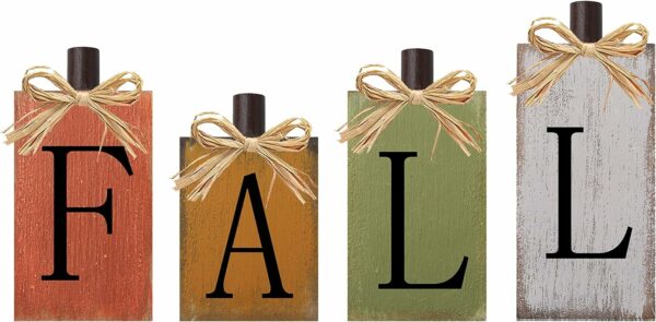 Fall Decorations for Home Thanksgiving Signs Wooden Table Si - Compare and Shop The Best Products NOW