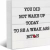Funny Decorative Wooden Box Sign Inspirational Quotes Rustic - Compare and Shop The Best Products NOW