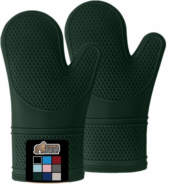 Gorilla Grip Heat and Slip Resistant Silicone Oven Mitts Set - Compare and Shop The Best Products NOW