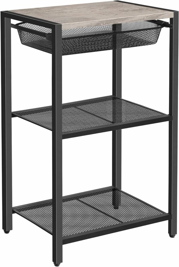 HOOBRO 287 Inch Tall Side Table 3-Tier Industrial Telephon - Compare and Shop The Best Products NOW