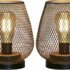 JHY DESIGN Set of 2 Metal Cage LED Lantern Battery - Compare and Shop The Best Products NOW