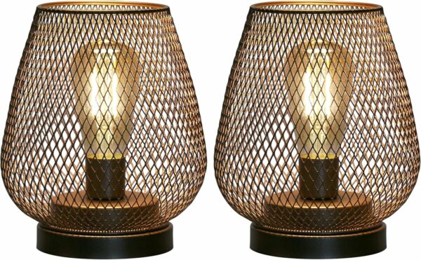 JHY DESIGN Set of 2 Metal Cage LED Lantern Battery - Compare and Shop The Best Products NOW