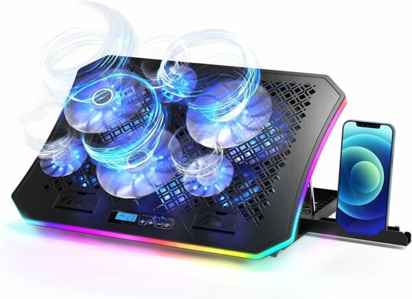 KeiBn Upgarde Laptop Cooling Pad RGB Lights Laptop Cooler 6 - Compare and Shop The Best Products NOW