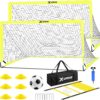 Kids Soccer Goals for Backyard Set of 2 6x4 ft - Compare and Shop The Best Products NOW