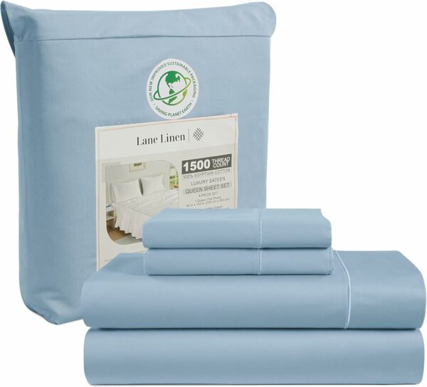 LANE LINEN 100 Egyptian Cotton Bed Sheets Queen Size - - Compare and Shop The Best Products NOW