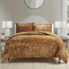 Luxury Velvet Queen Size Comforter Set 3 Pieces Reversible - Compare and Shop The Best Products NOW