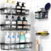 Moforoco Adhesive Shower Caddy Organizer Shelves Rack - 5 Pa - Compare and Shop The Best Products NOW