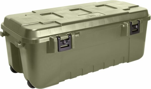 Plano Storage Trunk with Wheels Green 108-Quart Lockable - Compare and Shop The Best Products NOW