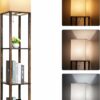 RUNTOP Floor Lamp with Shelves Modern Shelf Lamp for Displa - Compare and Shop The Best Products NOW