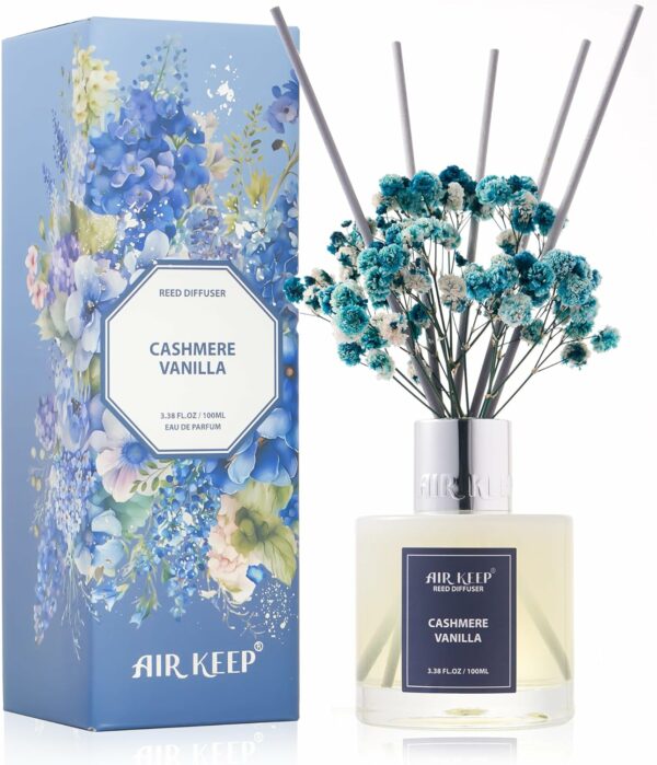 Reed Diffuser Set - 338 fl oz100ml Cashmere Vanilla Scent - Compare and Shop The Best Products NOW