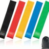 Resistance Band Set 5 Latex Exercise Bands with 5 Resistanc - Compare and Shop The Best Products NOW