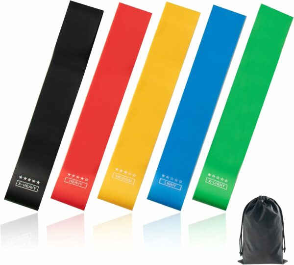 Resistance Band Set 5 Latex Exercise Bands with 5 Resistanc - Compare and Shop The Best Products NOW