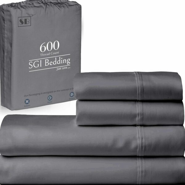SGI bedding 600 Thread Count 4 Piece 100 Egyptian Cotton - Compare and Shop The Best Products NOW