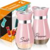 Salt and Pepper Shakers Set4 oz Glass Bottom Salt Pepper - Compare and Shop The Best Products NOW