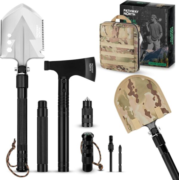 Survival Shovel and Camping Axe Stainless Steel Tactical - Compare and Shop The Best Products NOW