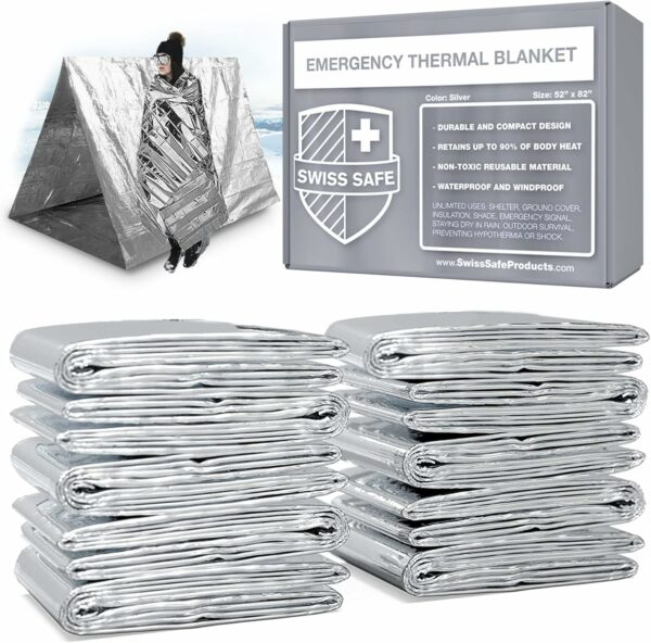 Swiss Safe Emergency Mylar Thermal Blankets + Bonus Space Bl - Compare and Shop The Best Products NOW