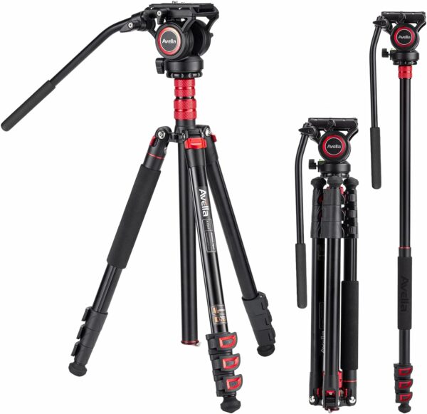 Video Tripod Avella A154P Video Camera Tripod Monopod Alumi - Compare and Shop The Best Products NOW